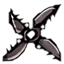 Shuriken de hierro grueso